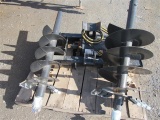 (New) JCT Skid Steer Hydraulic Auger Drive & Bits,