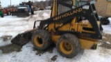 NH L555 Deluxe Skid Loader w/ Enclosed Cab Aux/Hyd