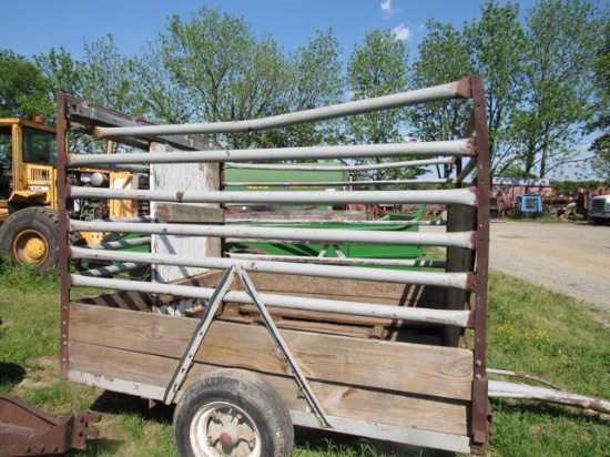2-Wheel Cattle Trailer (no title)