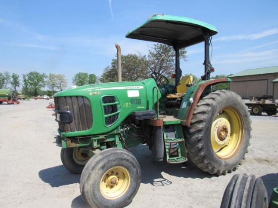 JD 6115D Tractor 2WD 2 Post Canopy Dsl Salvage
