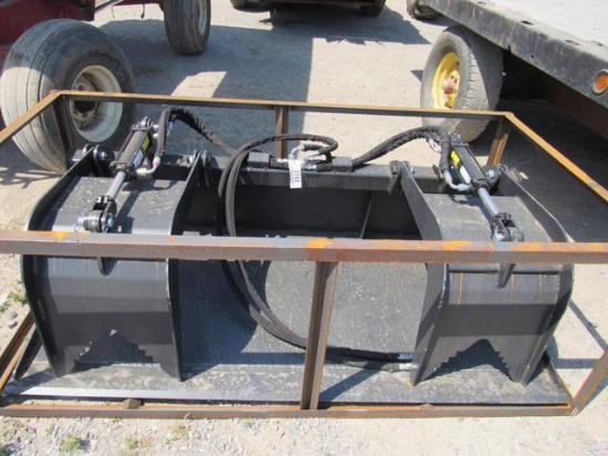 New Wolverine Skid Steer 72" Flat Grapple Bucket