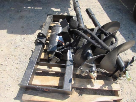 New Wolverine Skid Steer QA  Hydraulic Auger w/12" & 18" bit