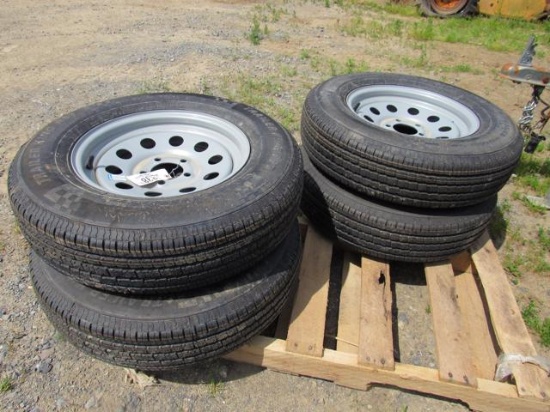 ST205/75R15 Radial Trailer Tires/Wheels (set)