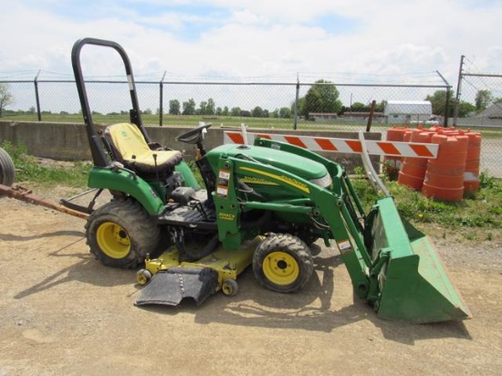 JD 2305  Compact Tractor w/JD 200CX Loader & Toplink, 1355 hrs