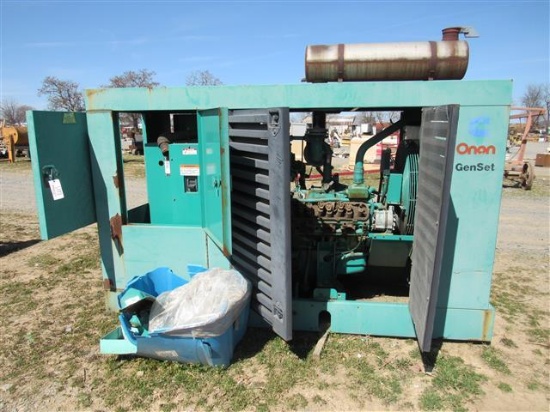 Onan 100 KW Genset w/V8 Natural Gas Turbo Engine