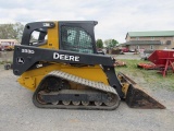JD 333D Track Skid Loader, Dsl, 2 Spd, 3187 Hrs