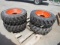 10-16.5 SKS332 Tires on Wheels for Bobcat (set), New