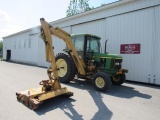 JD 6410 Cab Tractor 2WD w/ Tiger Side Arm Mower