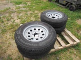 ST205/75R15 Radial Trailer Tires/Wheels (set)