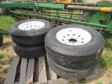 ST255/75R15 Radial Trailer Tires/Wheels (set)