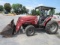 MF 1552 Cab Tractor w/ 1530 Loader, 4WD, vandalizd