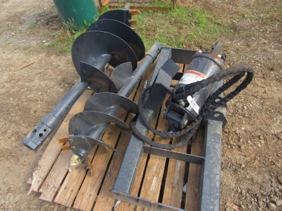(New) Wolverine SS QA Hyd Auger w/12" & 18" Bit