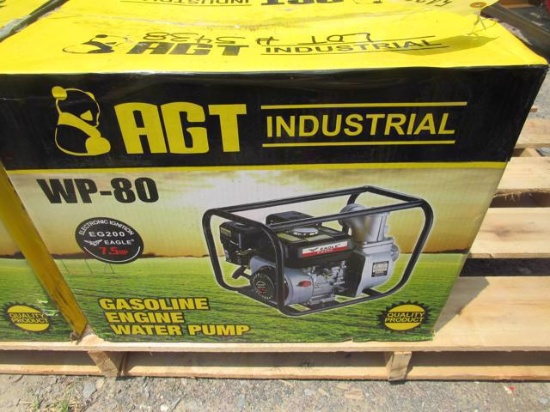 AGT 3" Water Pump WP 80 w/gas engine (New)