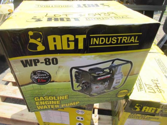 AGT 3" Water Pump WP 80 w/gas engine (New)