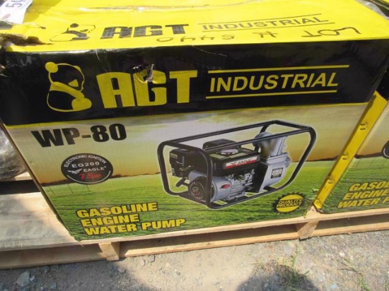 AGT 3" Water Pump WP 80 w/gas engine (New)