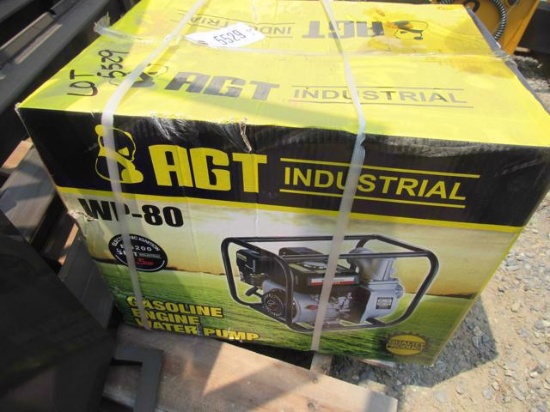 New AGT 3" Water Pump WP 80 w/Gas Engine