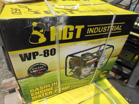 (New) AGT 3" Water Pump WP 80 w/Gas Engine
