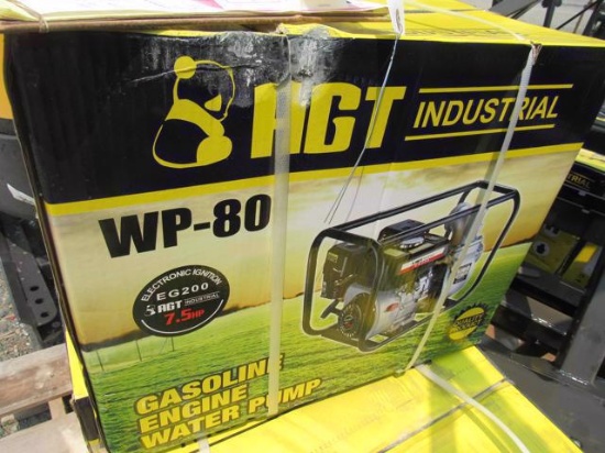 New AGT 3" Water Pump WP 80 w/Gas Engine