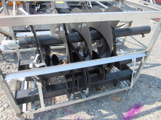 New QA JCT SS Hyd Auger w/12" & 18" Bits