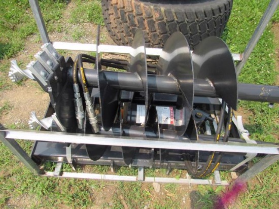New QA JCT SS Hyd Auger w/12" & 18" Bits