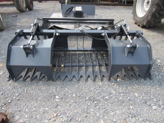 NEW 84" Skid Steer Rock & Brush Grapple