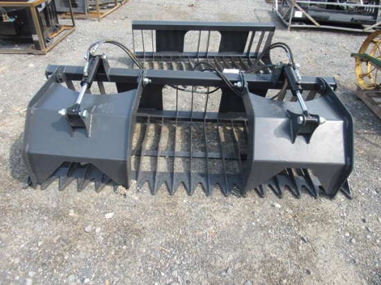 NEW 80" Skid Steer Rock & Brush Grapple