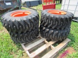 (New)12-16.5 SKS332 Tires on Wheels for Case (set)