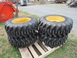 12-16.5 SKS332 Tires on Wheels for NH/JD/CAT (set) (New)