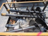 New Mower King QA Hyd Auger w/ 3 bits