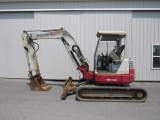 Takeuchi TB153 FR Excavator, 4 Post ROPS, 4977 Hrs
