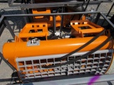 New Landhonor Skid Steer Double Discharge Concrete Mixer - orange