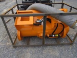 New Landhonor Skid Steer Double Discharge Concrete Mixer - orange