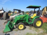 JD 4400 4x4, HST, Canopy w/ 420 Loader Hrs N/A