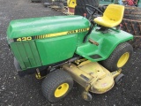 JD 430 Dsl Tractor w/Belly Mount Mower