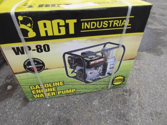 AGT 3" Water Pump WP 80 w/gas engine (New)