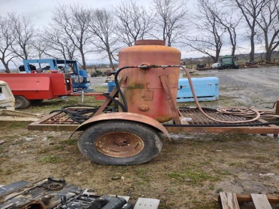 Sand Blasting Cabinet on Wheels