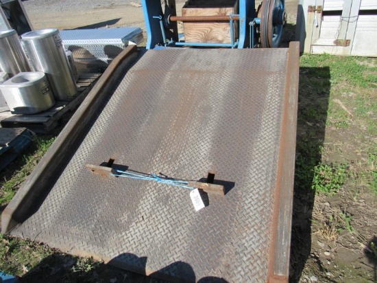 Dock Plate w/Lift Truck, Moving Lugs - 20,000 lbs,