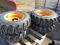 (New) 10-16.5 Tires on Wheels for Case (set of 4)