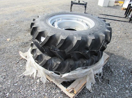 (New) 12.4 x 24" Titan Wheels & Tires (pr)