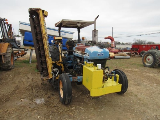 Ford 4630 Tractor, LH Fwd-Rev w/Alamo Flail Mowers