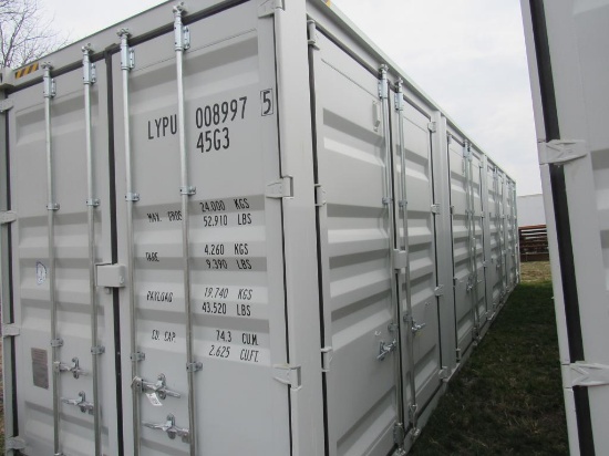 40' Container, 4 side Doors, 1 End Door