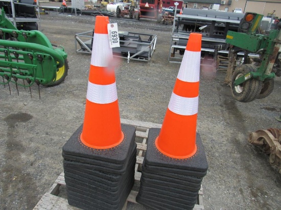 New Safety Traffic Cones 28" High