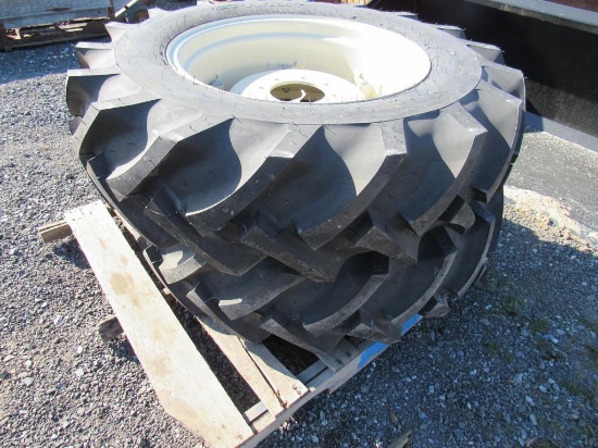 12.4 x 24 Tiron Tires & 8-Lug Rims (pr)