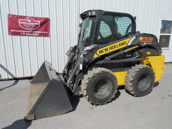 NH L320 Skid Steer, EROPS w/Cab, Heat, & Air