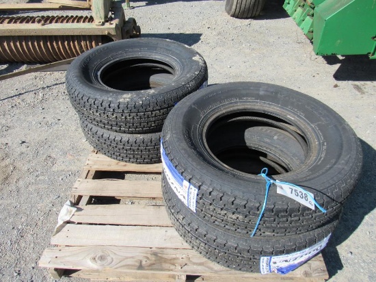 (New) ST225/75R15 Radial Trailer Tires (set of 4)
