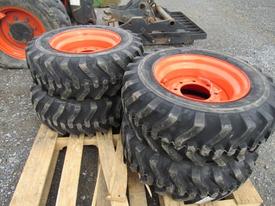 (New) 10-16.5 Tires on Wheels for Bobcat (set 4)