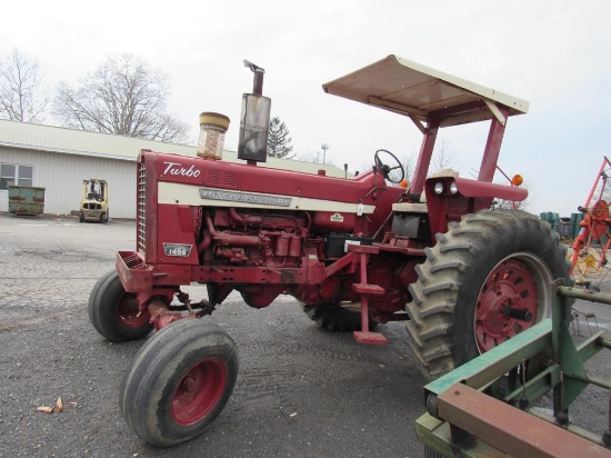 IH 1456 Dsl Tractor, Rollbar Canopy, T/A, 3pt,