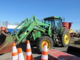 JD 7400 Tractor, 4WD, w/JD 740 Loader, Cab, Dsl,