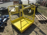 (New) Pallet Fork Mount Safety Basket