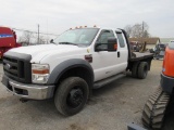 2008 Ford F450 8' Flat Bed Truck